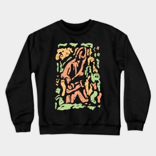 Abstract Jazz Saxophone Player Artistic Style Crewneck Sweatshirt